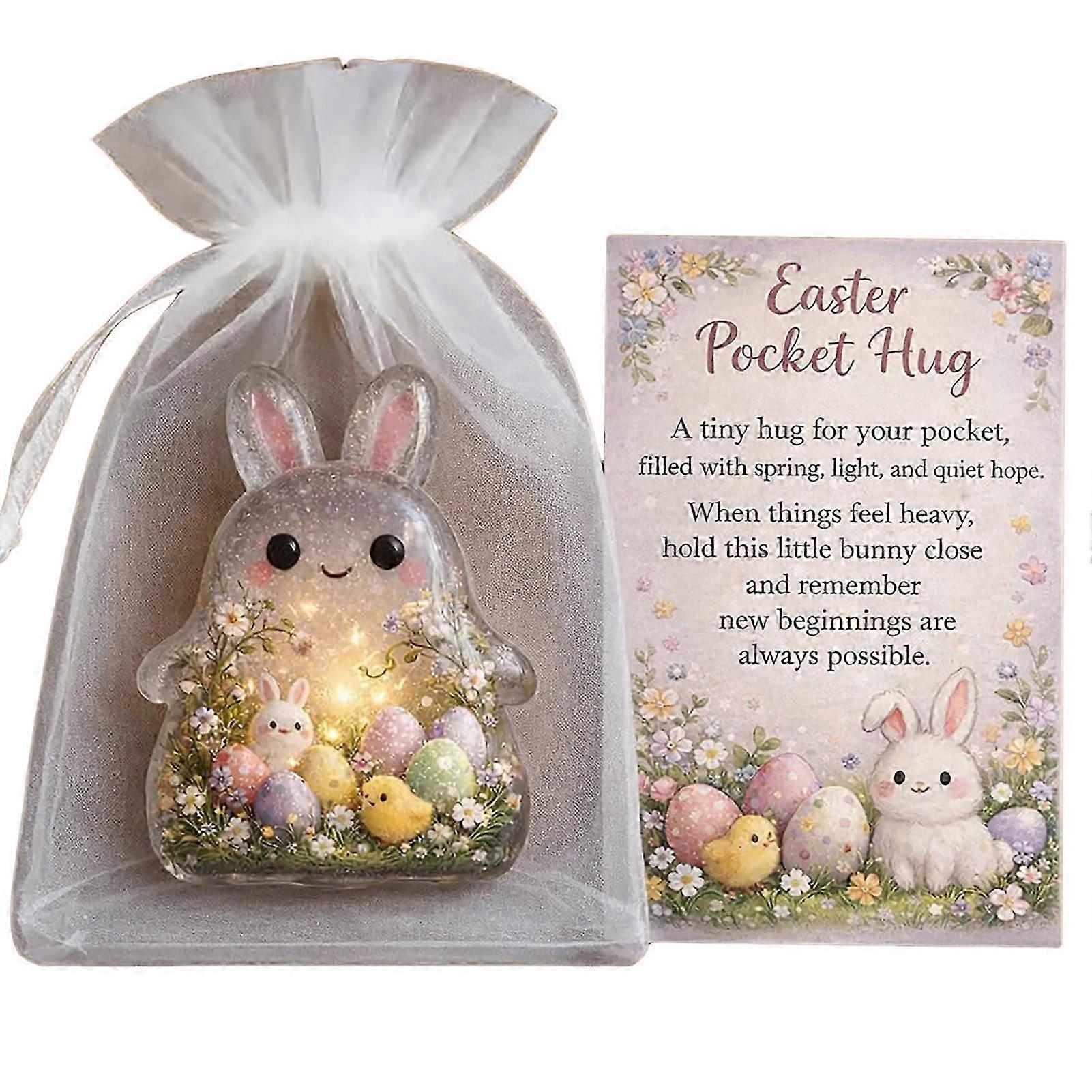 Adorable Easter Pocket Hug Keepsake Bunny