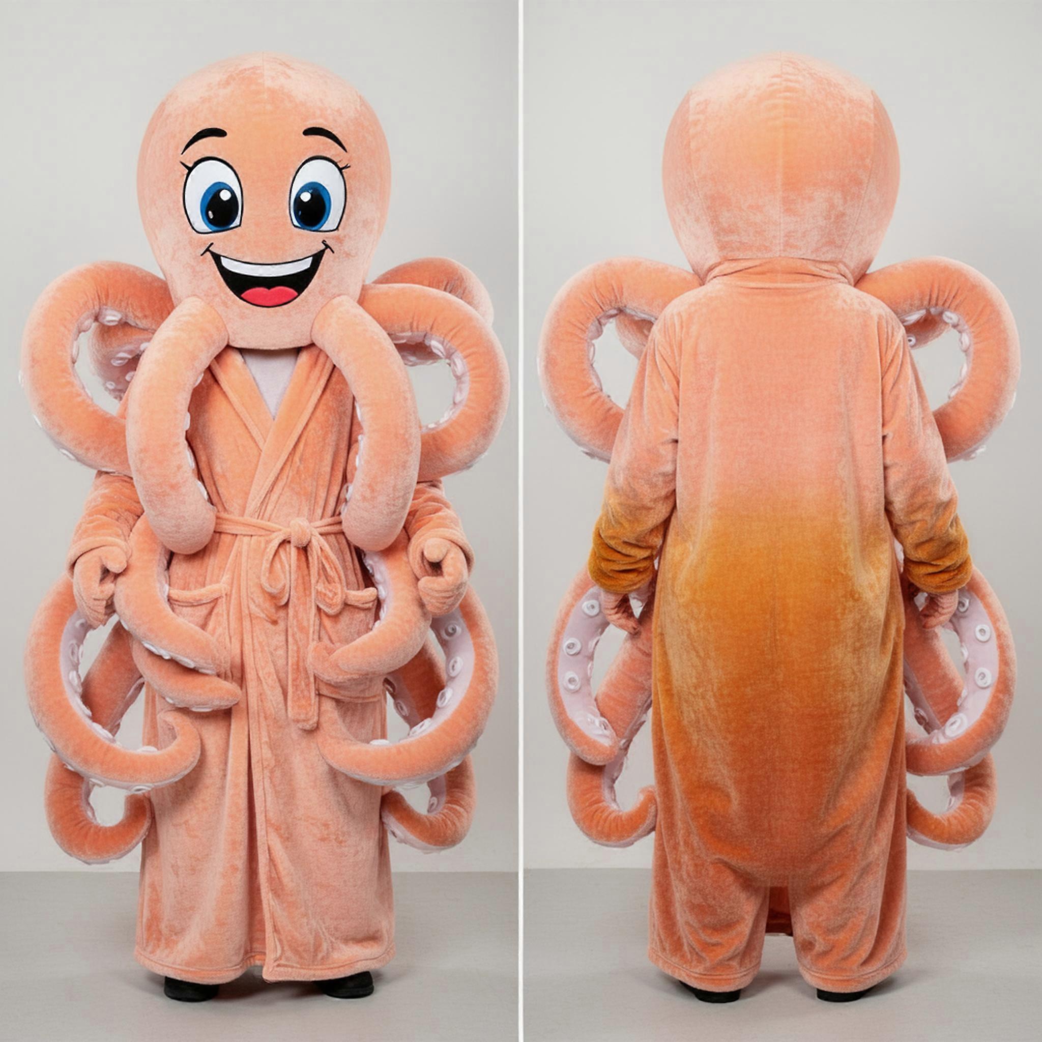 MASTICOT Peach Velvety Kraken Mascot