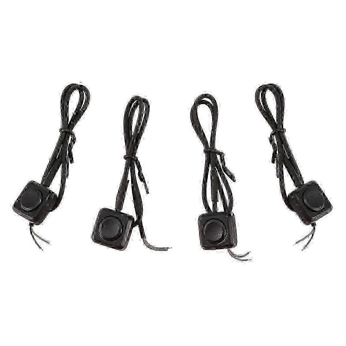 4 Pcs Momentary Switch Momentary Push Button ON Off Switch 12V 24V Surface Mount Mini Button Switch-Good