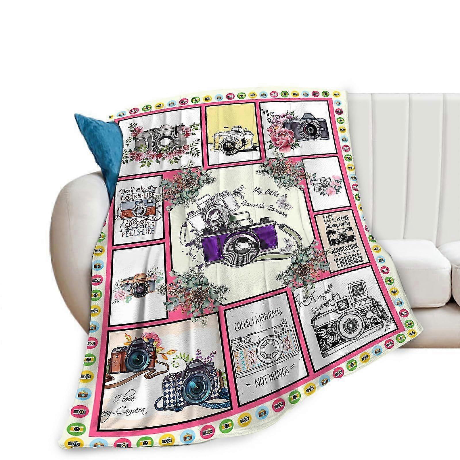 Lightweight Corgi Flannel Throw Blanket