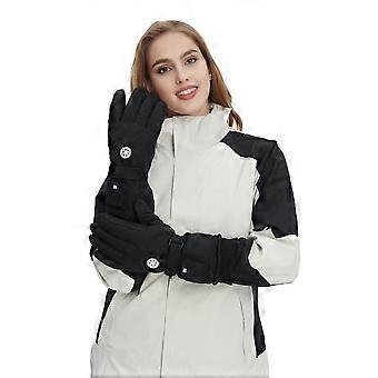 Winter Heated Gloves Men Women Electric Heating Gloves with 1200mAh Battery 3 Heating Levels Rechargeable Heated Gloves for Skiing Cycling Snow Sports