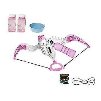 Manual Bubble Machine for Kids, BowShaped Pink Bubble Maker with Easy Operation for Outdoor Parties