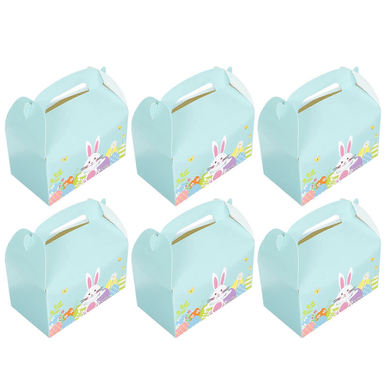Easter Cake Packing Box with Paper Material for Storage 6Pcs Cake Boxes