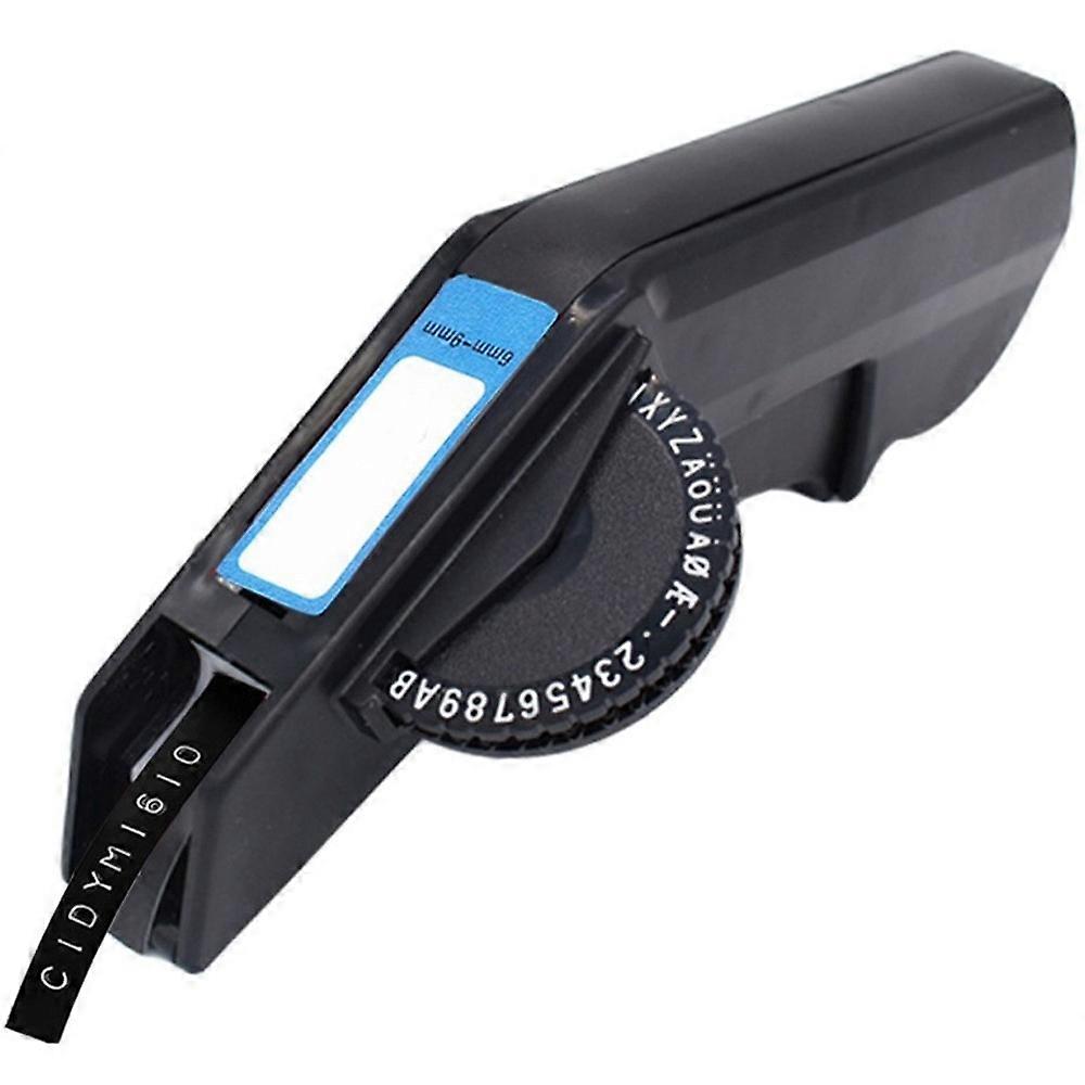 DIY Manual Embossing Label Maker,Handheld Labeling Tool,Lettering Tool,M1610 Embossing Label Maker Black