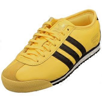adidas Italia 70s Womens Fashion Trainers in Yellow Dark Brown