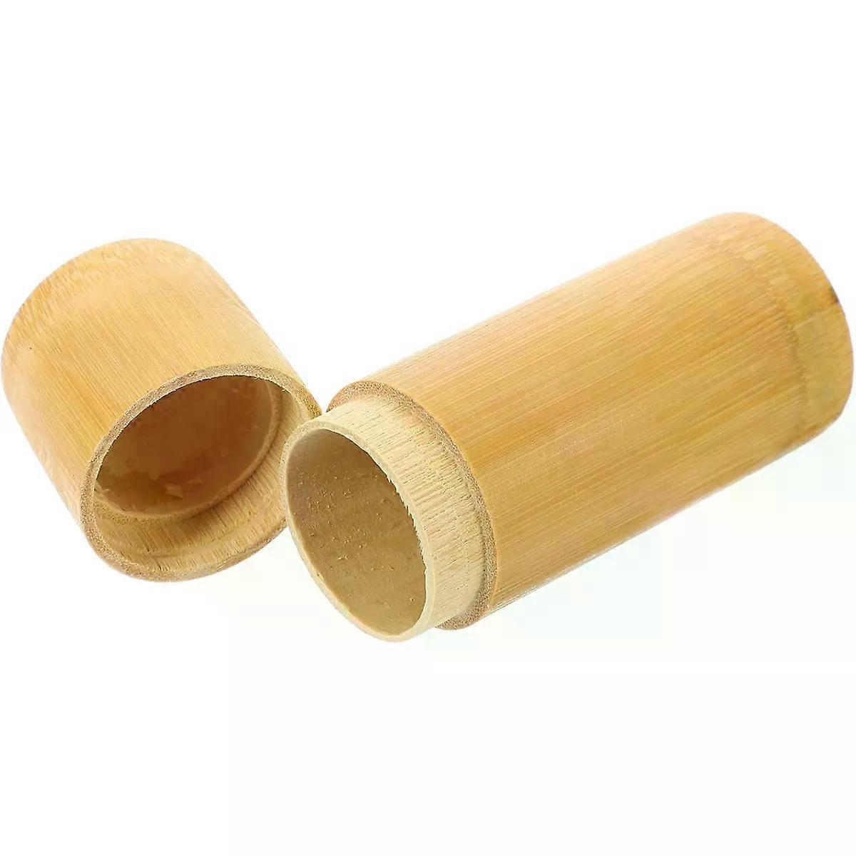 Mini Storage Jar Match Can Bamboo Multifunctional Home Tabletop