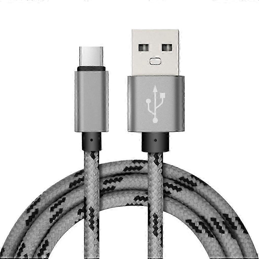 Charging Cable Type -C Fast Charger Cord Nylon Braided Data Wire Phone Cable Accessory@ff