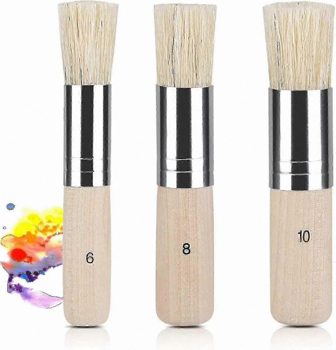 3-Piece Acrylic Oil Brush Set