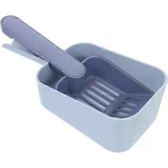 Blue Cat Litter Scoop with Wide Mouth, Hips Pet Poop Shovel for Owners