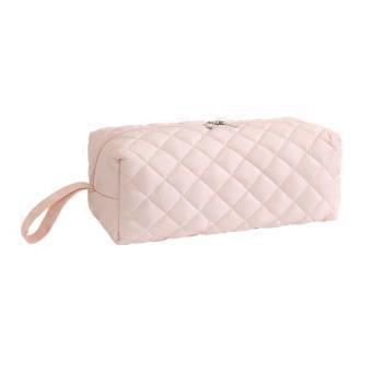 Hair Tool Carry Bag with Separate Interior Sections and Zipper Closure for a Dryer, Power Cord, Nozzles, and Accessories  Pink