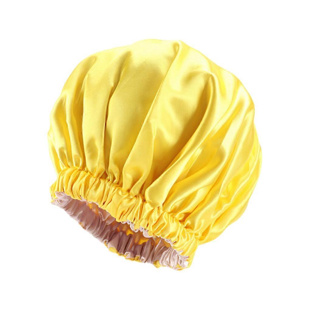 Double-Layer Satin Sleep Cap