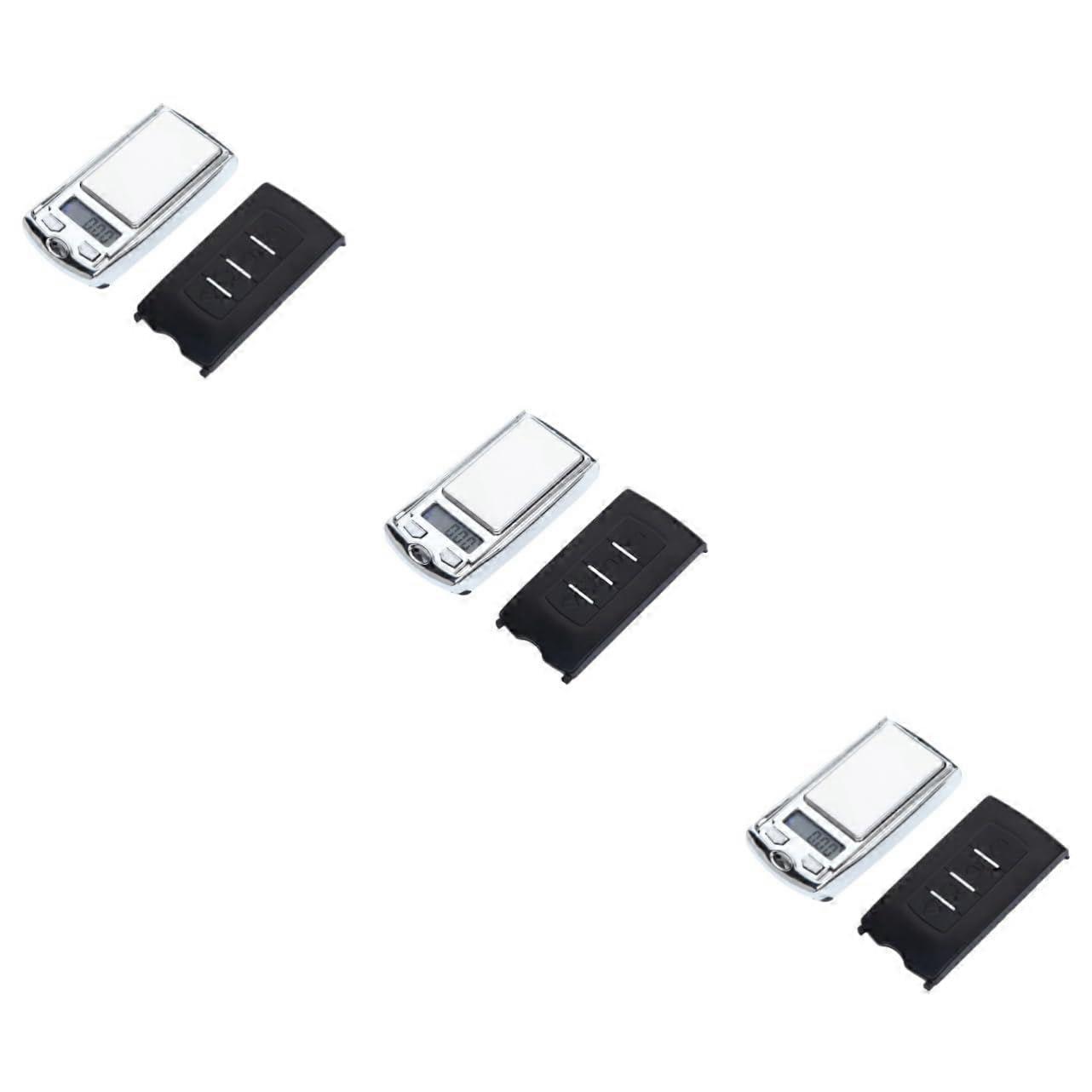 3pcs Mini Electronic Scale High Precision Digital Pocket Scale Battery Powered for Lab and Kitchen Use