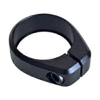 Fixador de canote de selim para bicicleta de estrada, feito de ligas de alumínio. Fixador de canote de selim de 34,9 mm, para encaixe no tubo do quadro. Acessório para ciclismo, durável.