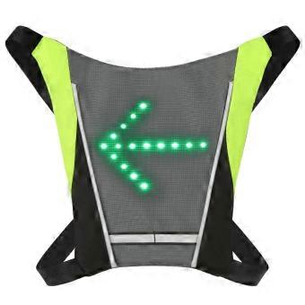 USB oplaadbare reflecterende vestrugzak met LED-richtingaanwijzerlicht Afstandsbediening Outdoor Sport Veiligheidstas Uitrusting voor fietsen Wandelen Joggen
