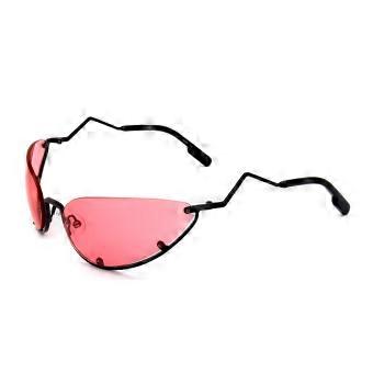 Kenzo KZ 40029U 01Y Semi Rimless Shiny Black Unisex Cat Eye Sunglasses UV0 Original