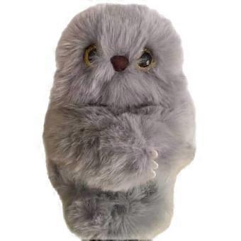 Plush Robot Toy Furry Robot Bag Charm Interactive Plush Toy_xm