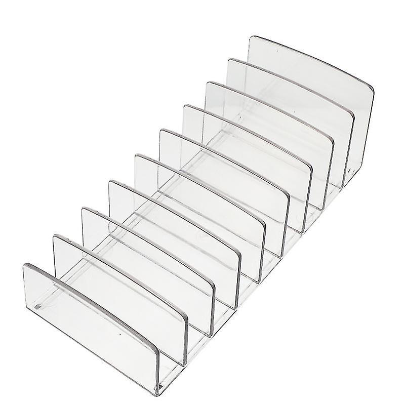 23X10cm Retail Display Cases 1pc Transparent Acrylic Separator Powder Rack 9 Grids Eye Sh