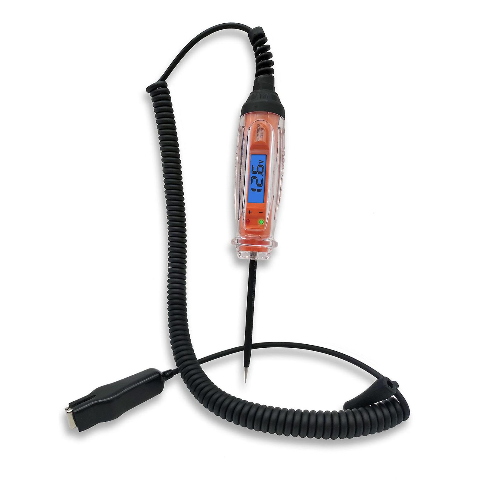 Electric Test Pen Light Tester with Voltmeter Voltage Tester for w/ Baclit Displ