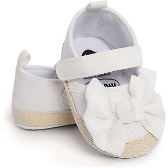 Veeki Baby Boys Girls Slippers Cozy Fleece Booties Soft Bottom Warm Cartoon Socks Newborn Crib Shoes -------- White11cm