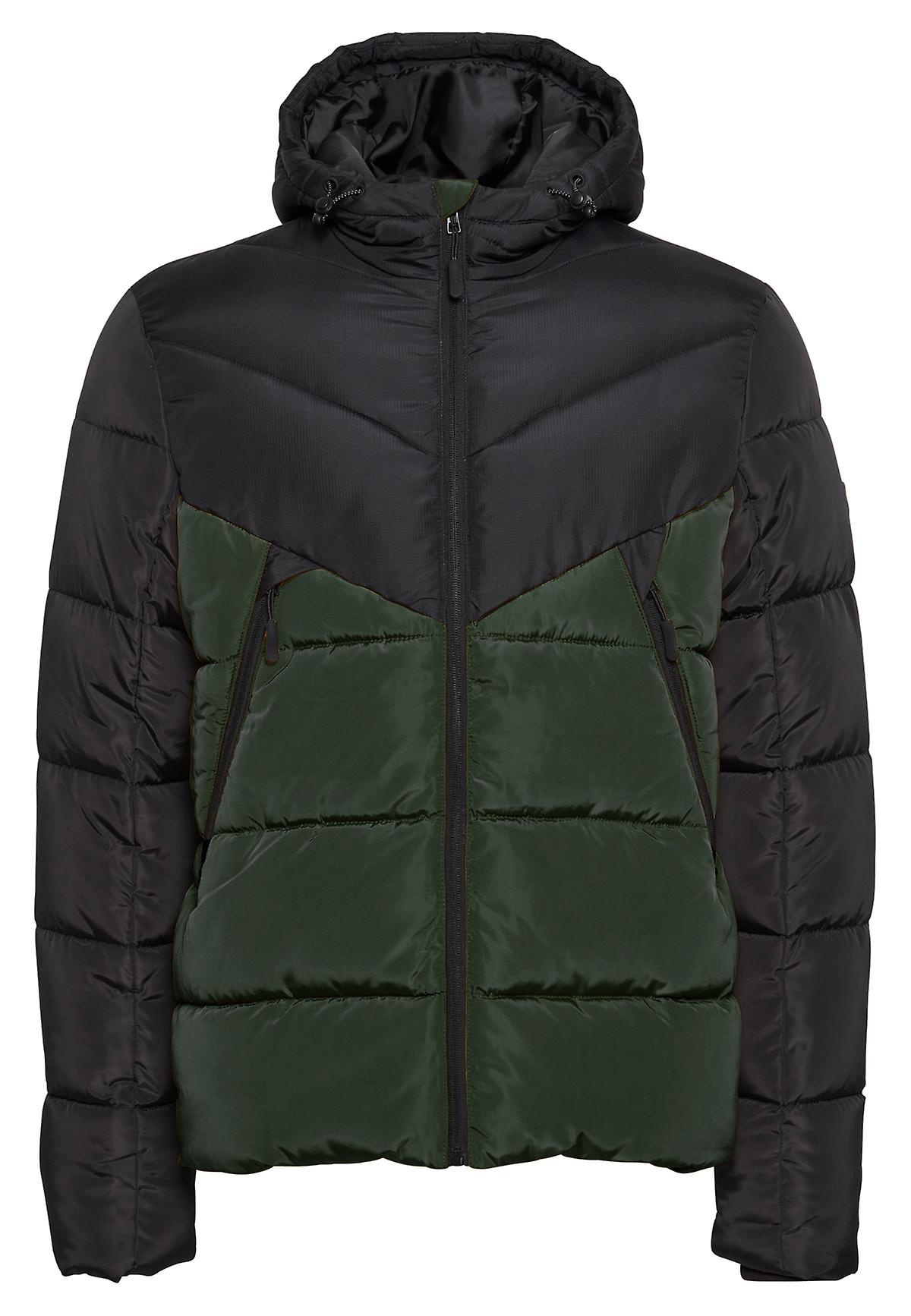 Herren BLEND Warm Gefütterte Winter Jacke Puffer Stepp Parka Einstellbare