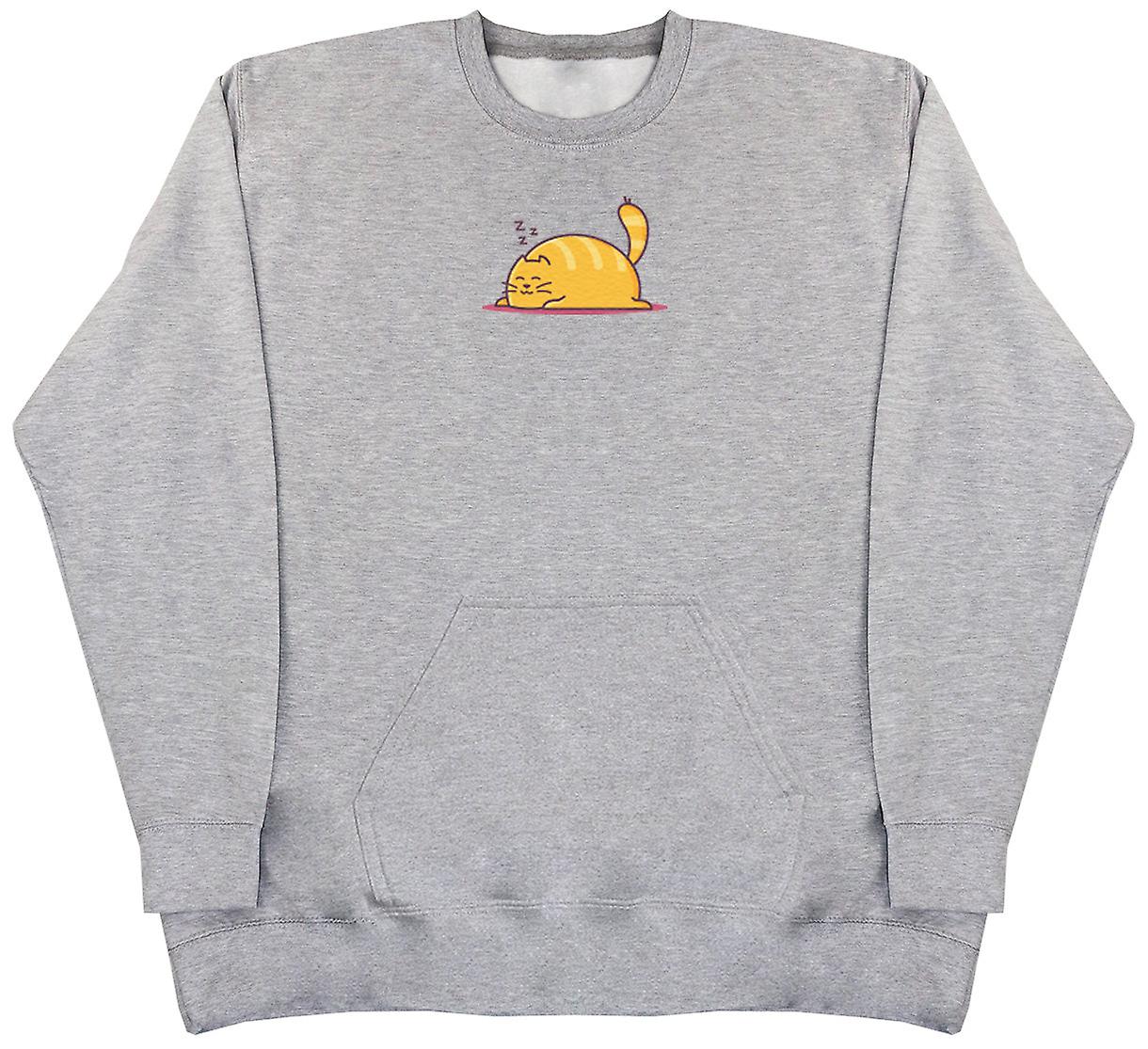 Sleeping Cat - Huge Oversized Hoodless Hoodie