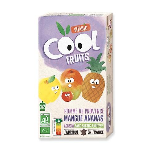 Sachet cool fruits apple mango pineapple 12 units of 90g (Mango - Apple - Pineapple)