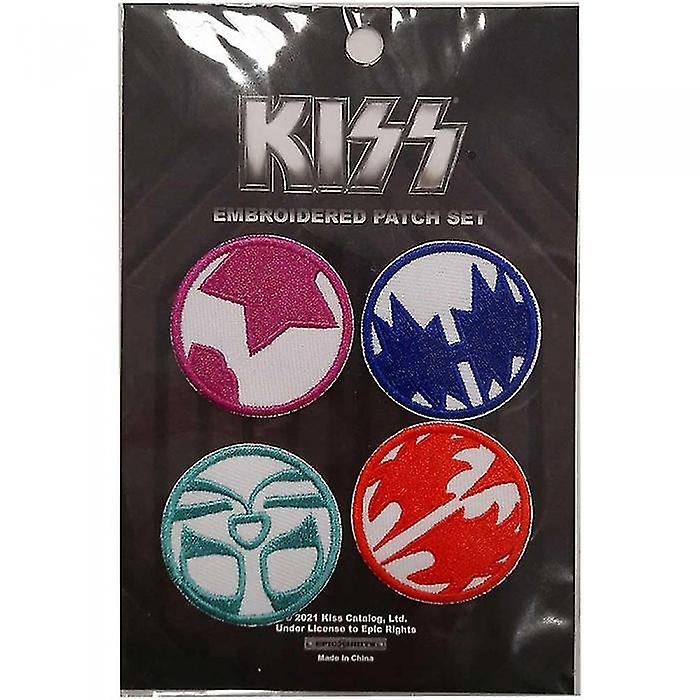 Kiss Mini Icons Iron On Patch Set (Pack of 4)