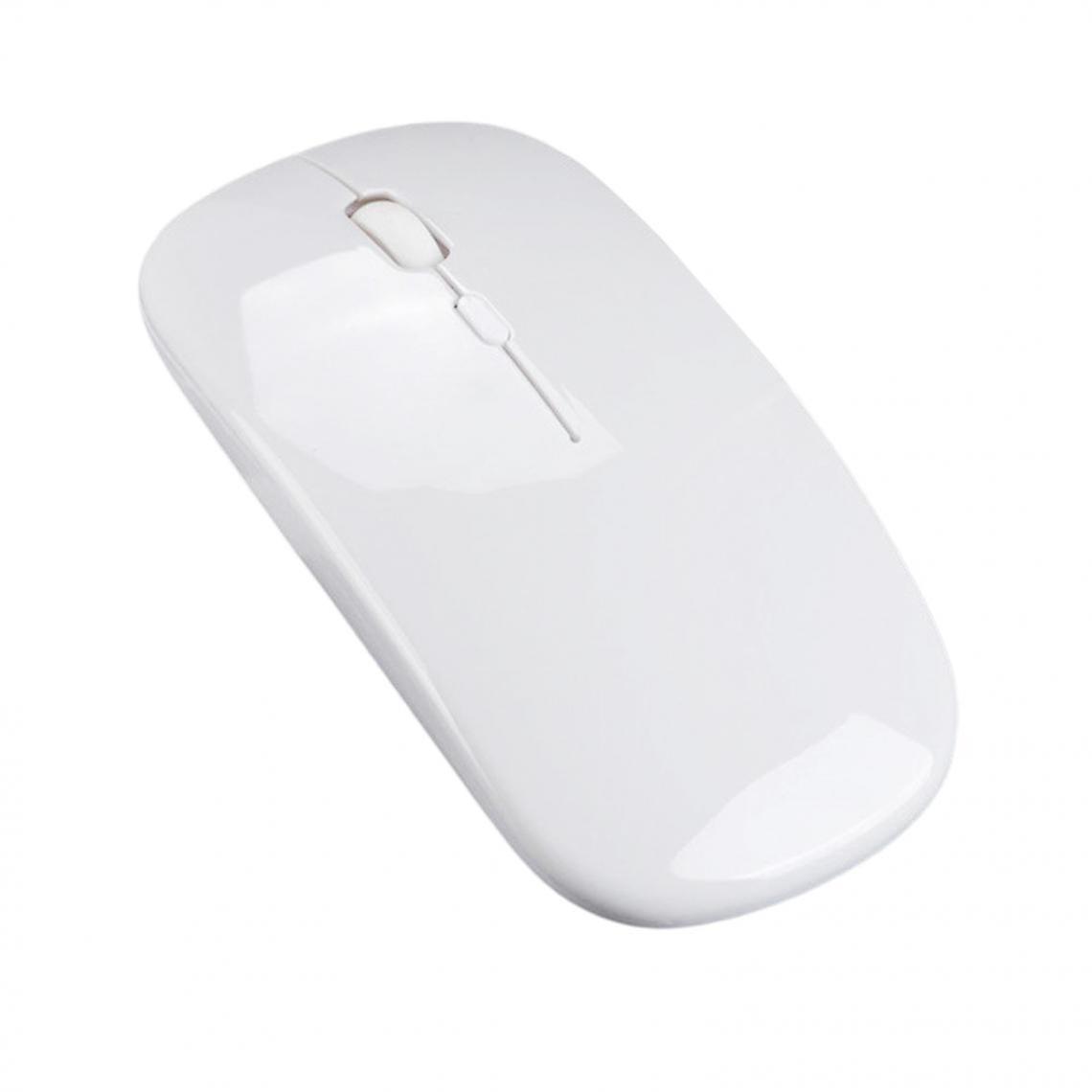 Gray Silent Led Wireless Mouse Rechargeable Optical Desktop Laptop Computer