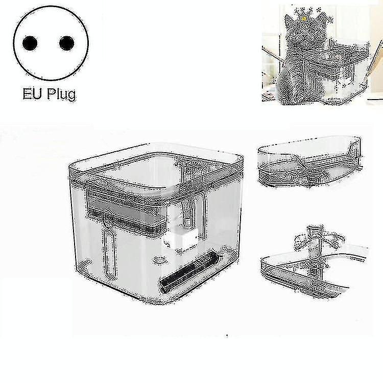 Automatic Circulating Filter Six-fold Purifying Pet Smart Water Dispenser, Style:automatic