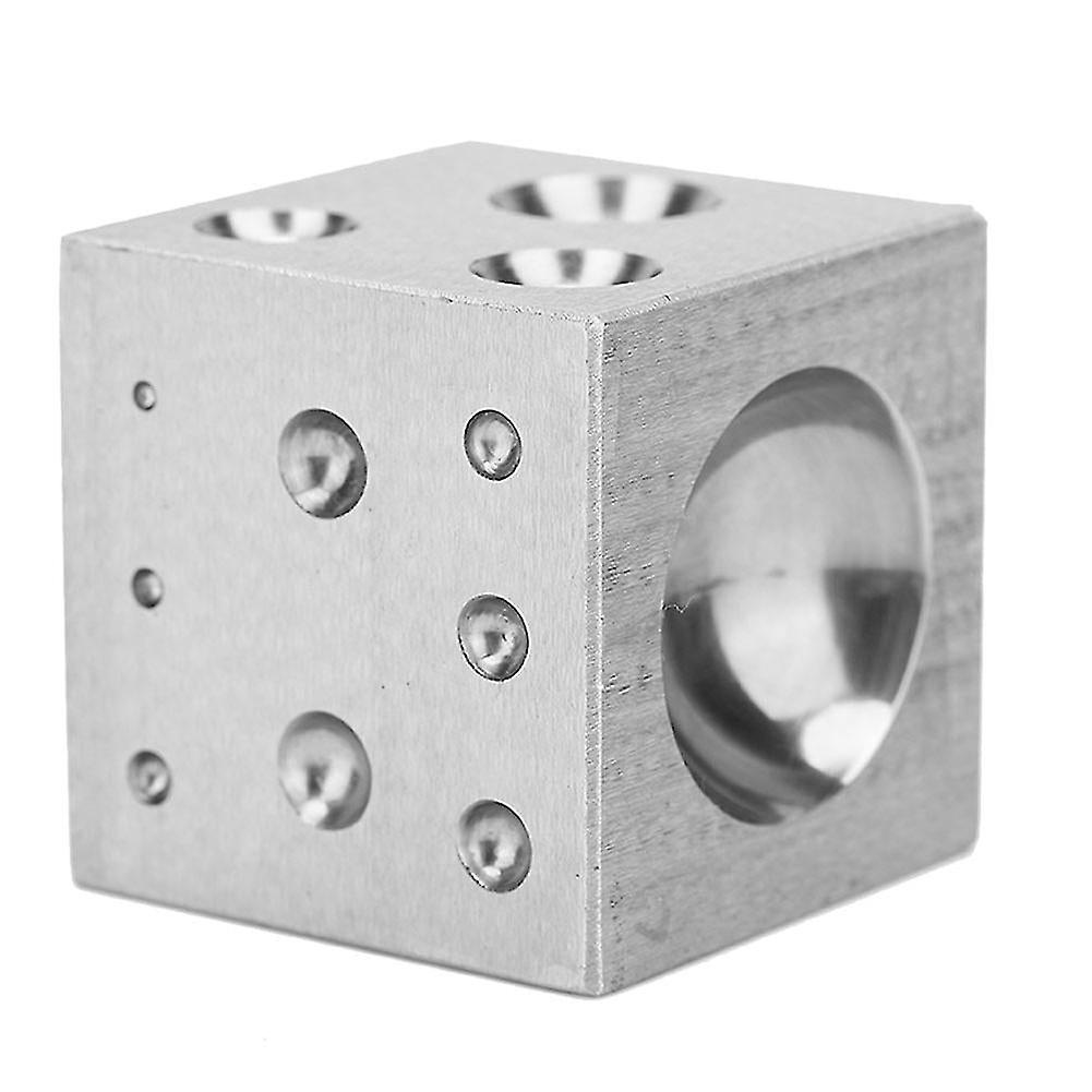 50Mm Punches Jewelry Processing Manufacturing Doming Tool Square Dapping Block