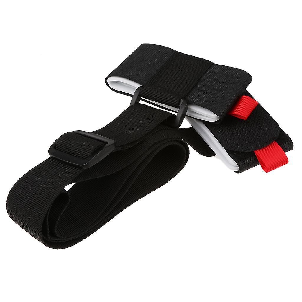 Utendørs Nylon Ski Skulder Håndbærer Lash Håndtak Stropper Hook Black Red