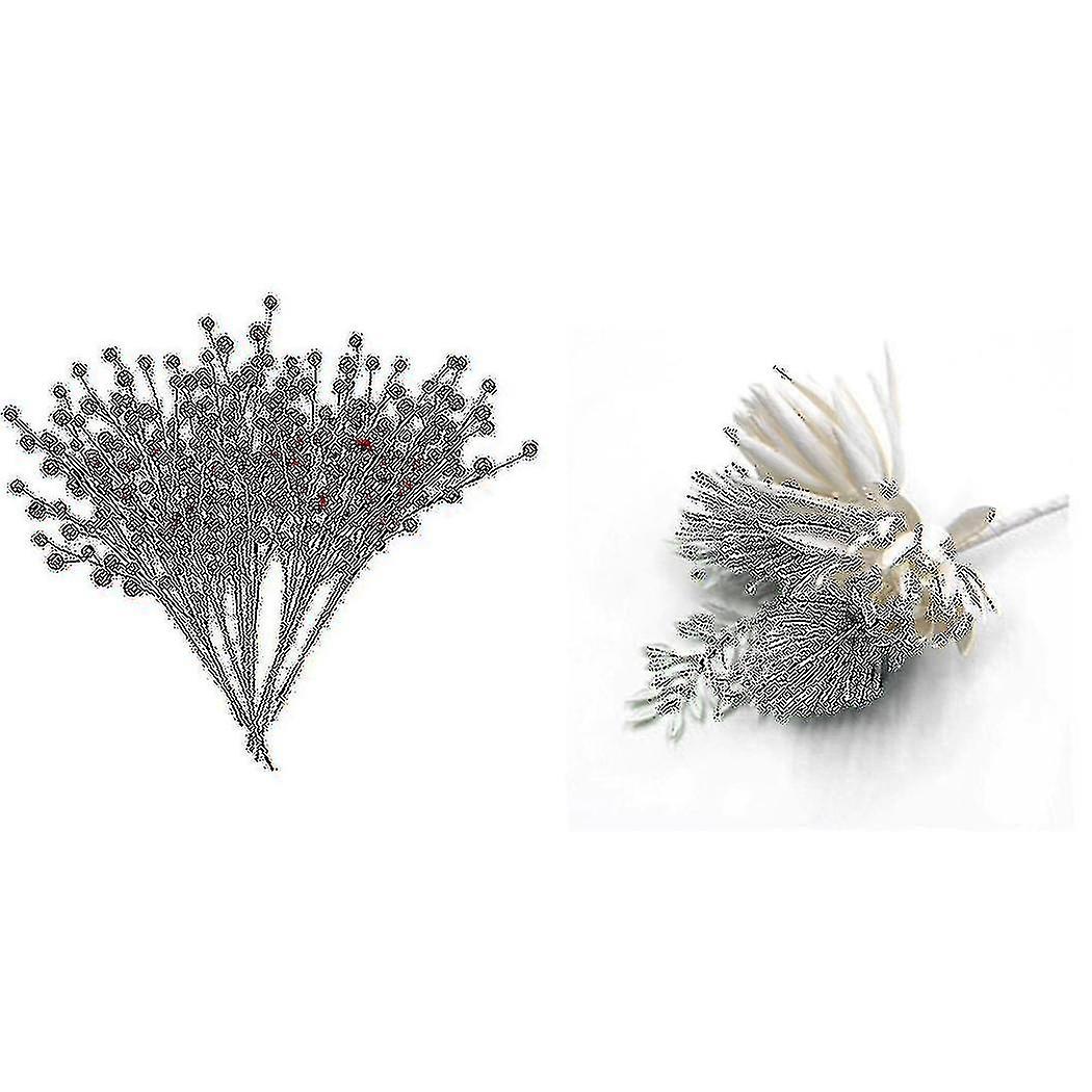 12 stk Kunstgræs Kunstgræs Blomster Bryllupsfest Julepynt