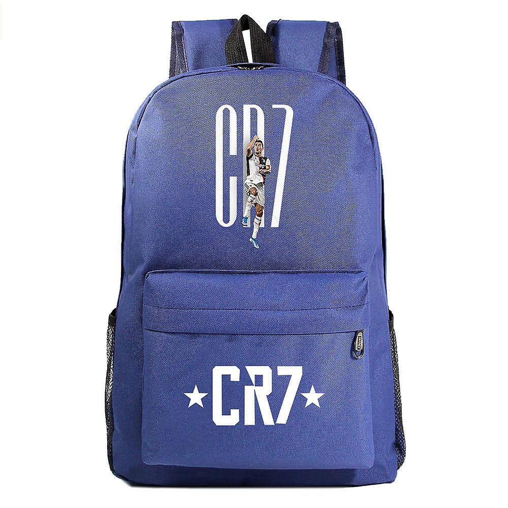 حقيبة ظهر CR7 Canvas للطلاب والفتيان والفتيات - حقيبة سفر ، حقيبة مدرسية ، سحاب كمبيوتر محمول للمراهقين Mochilas