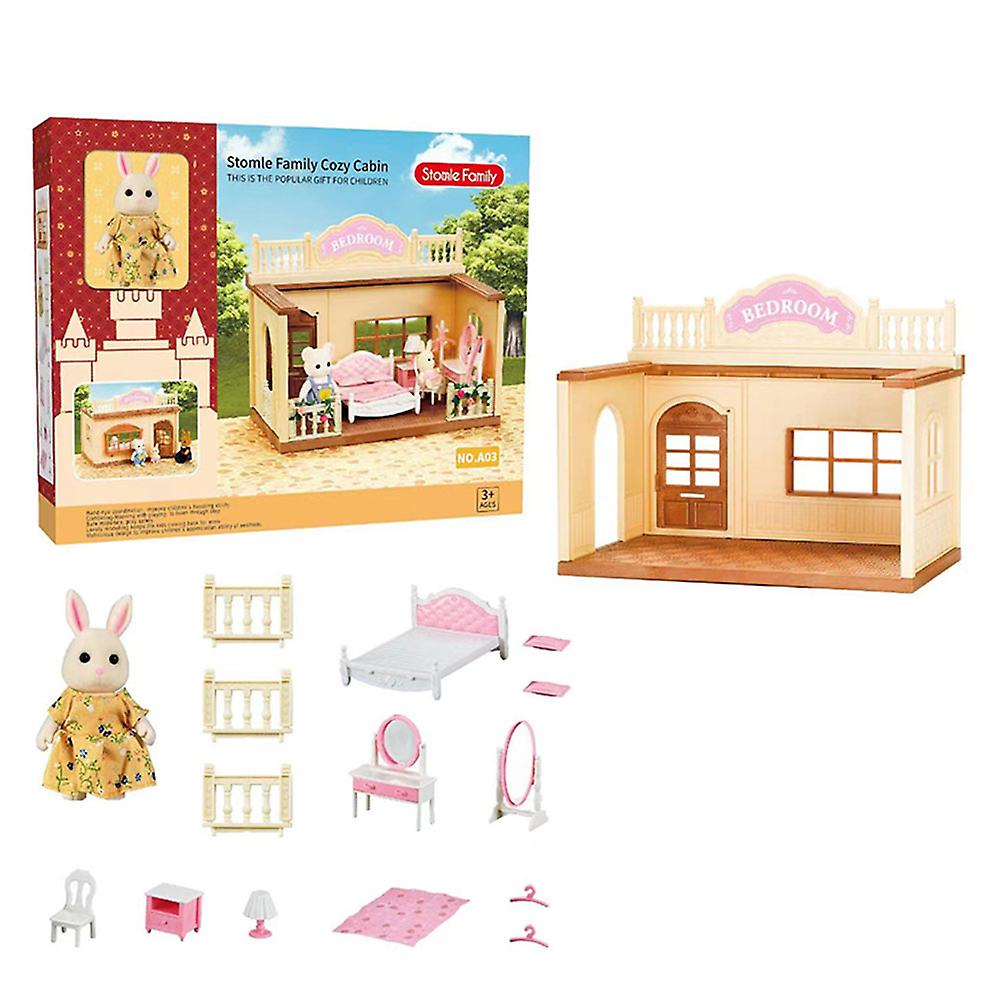 Girl Play House Simulation Toy Safe Stimulate Creativity Knickknack for Kid
