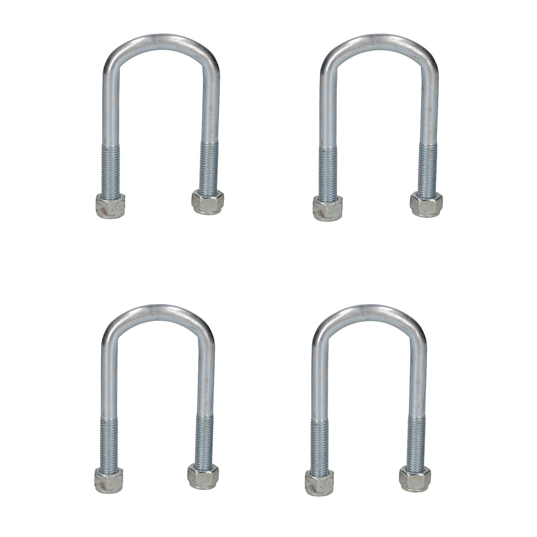 4 Single Parabolic Leaf Spring High Tensile U Bolt Nuts for Ifor Williams Trailers