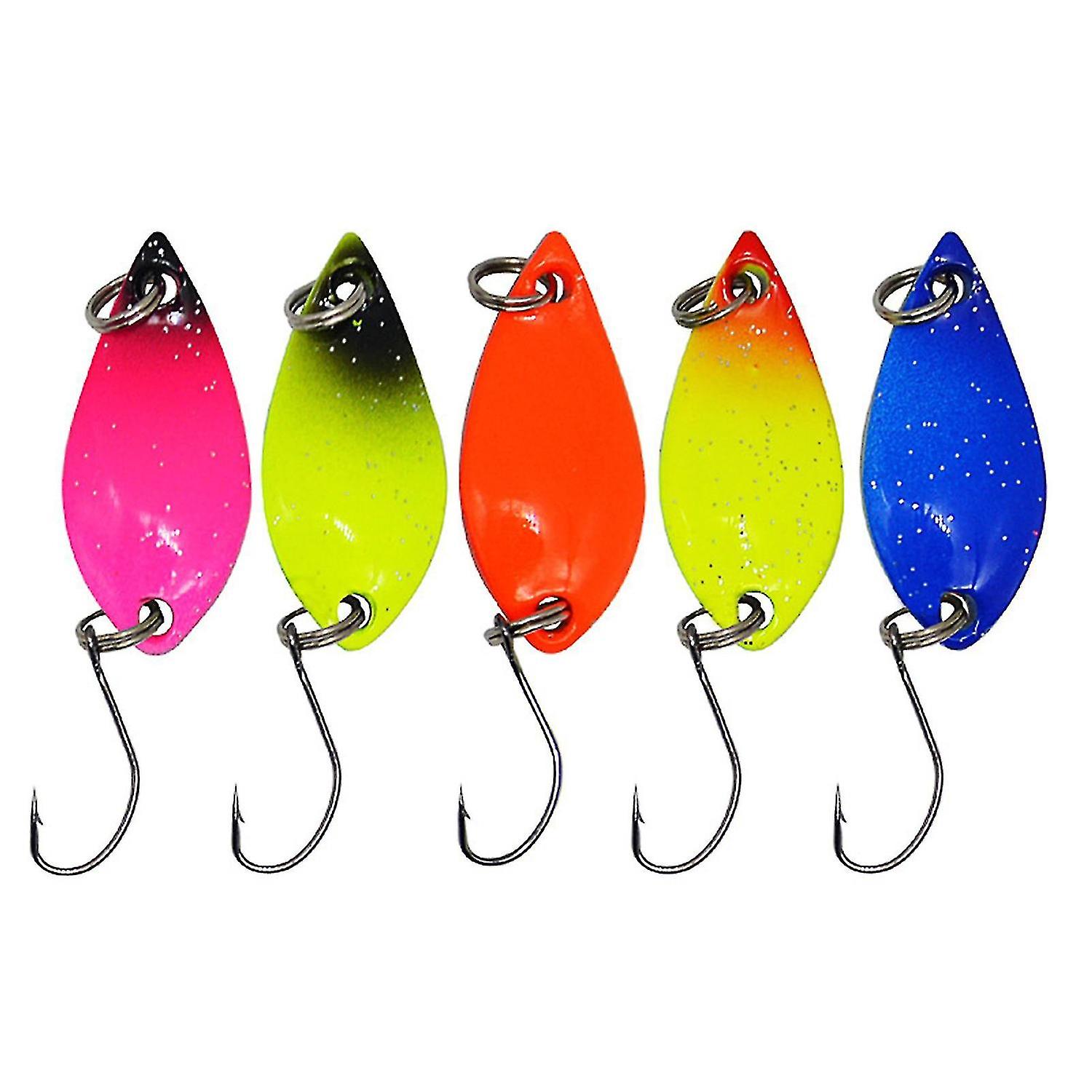 Multi-color Spoon Type Sequins Fake Lures Artificial Fishing Baits