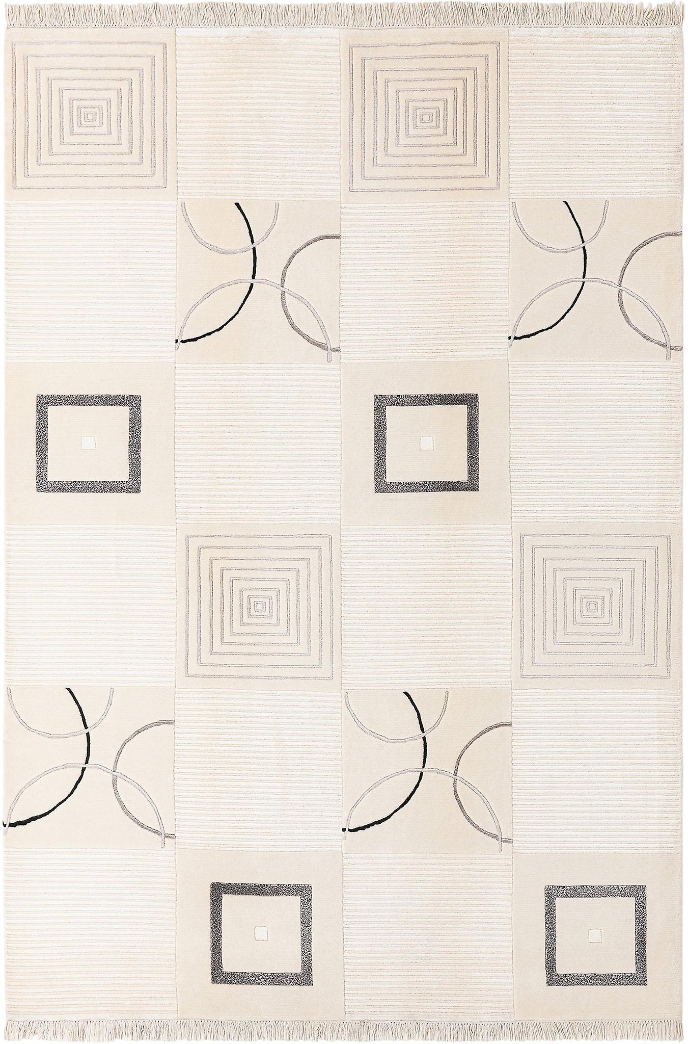 Hadorn Darya-印度 170x251 带米色手摇织机印度地毯