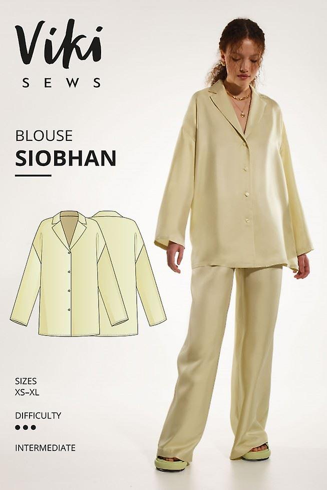 Vikisews 纸质缝纫图案 Siobhan 衬衫