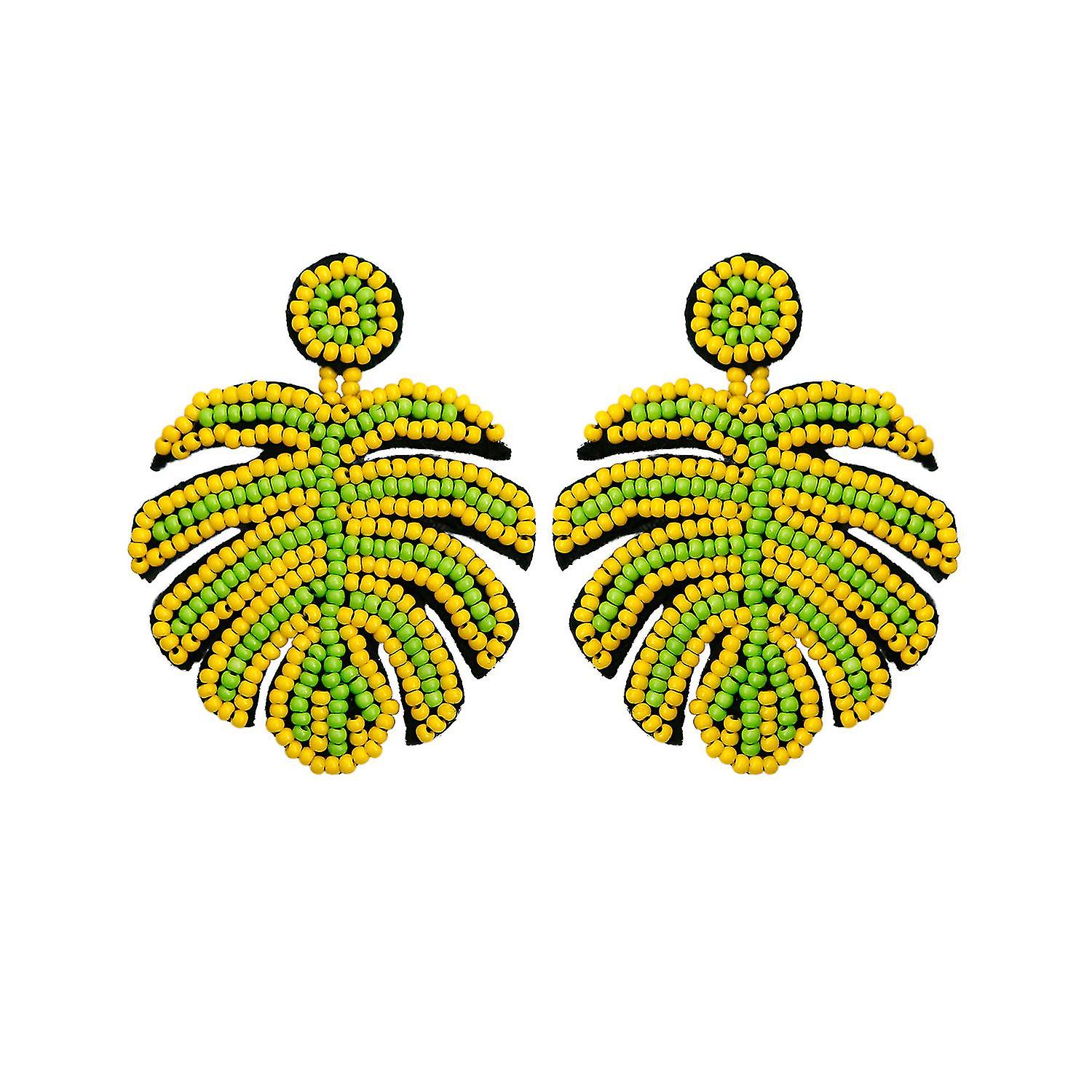 Patrick's Day Green Printing Earrings Ear Studs