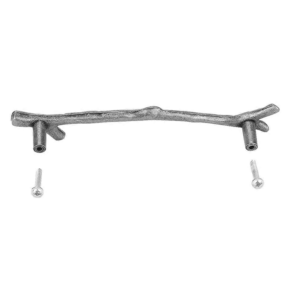 Zinc Alloy Tree Branch Solid Cabinet Handle Simple Style Furniture Door Accessory(162-Silver)