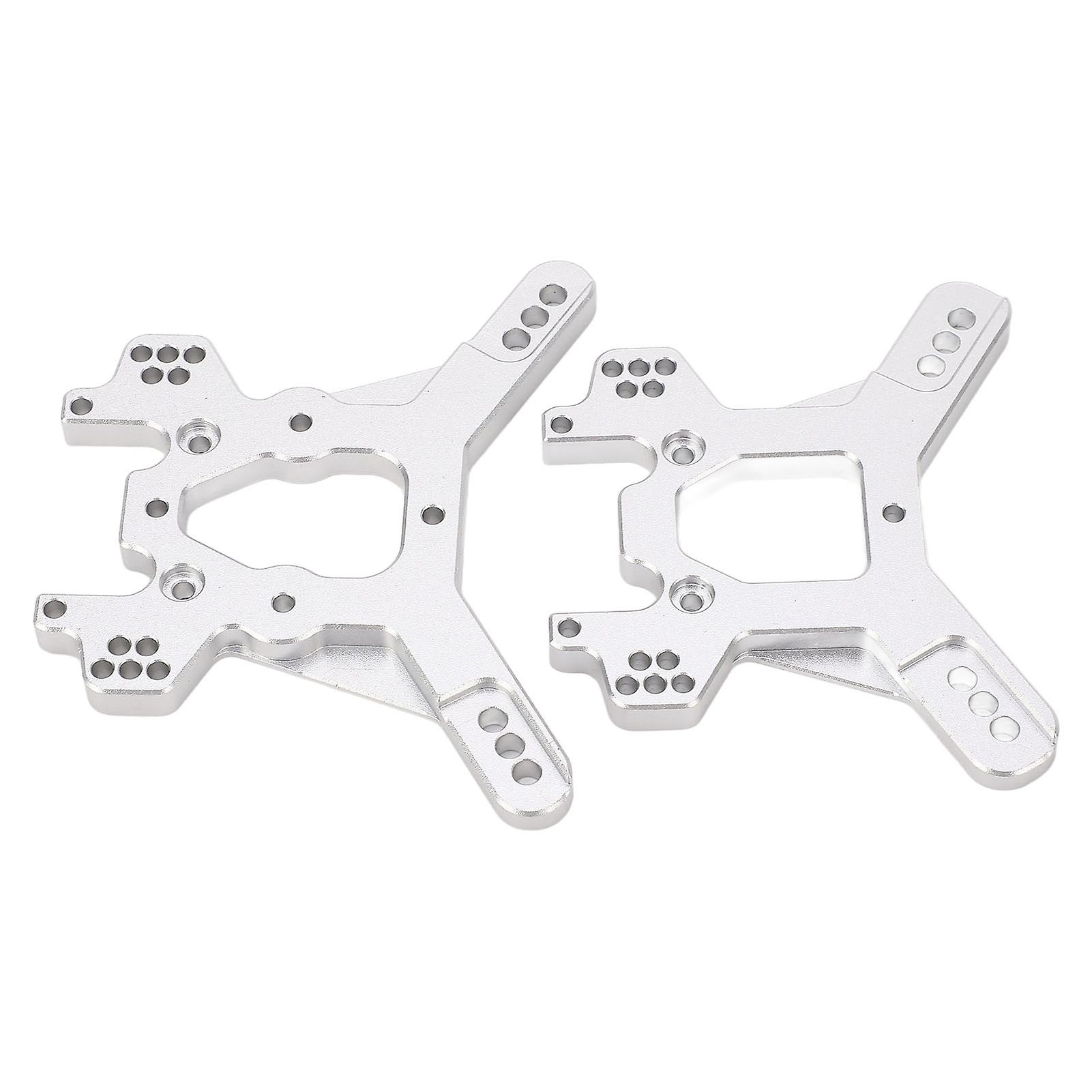 2PCS RC Shock Tower Board TKR5401 Front and Rear Aluminum Alloy Replacement For TEKNO ET48.3 Remote Control Car Silver