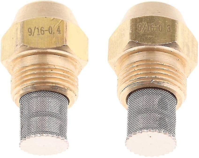 2pcs Messing Ölofen Düse Ölbrenner Sprühdüse 9/16 Zoll 0,3 & 0,4 mm