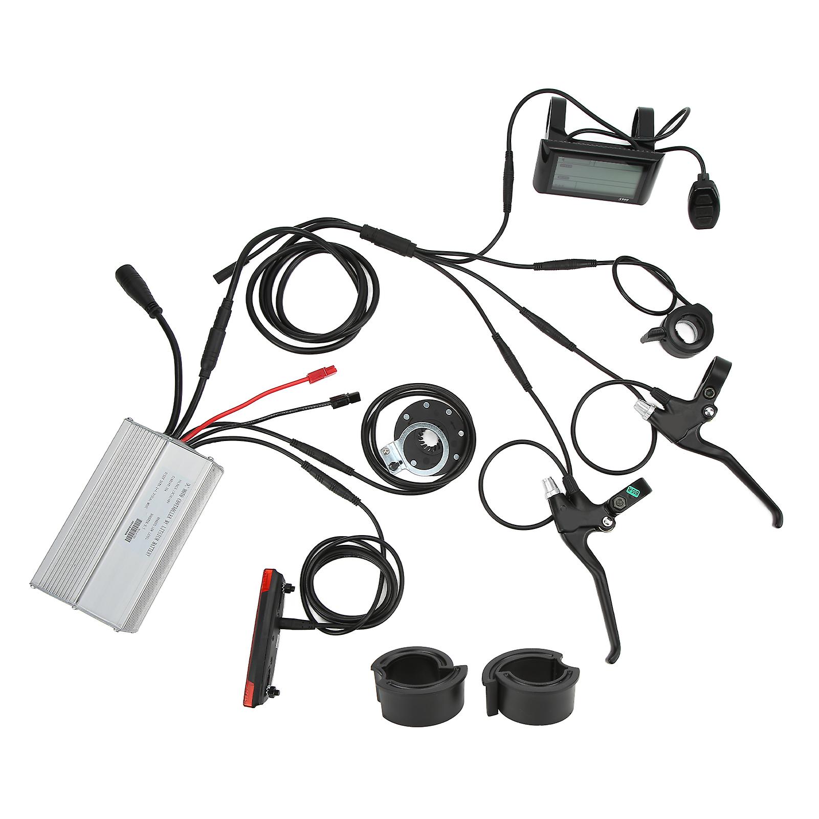 36/48V 30A 1000W Electric Bike Motor Controller with S900 Display Meter Shifter Assist Sensor Brake Handle Wire Tail Light