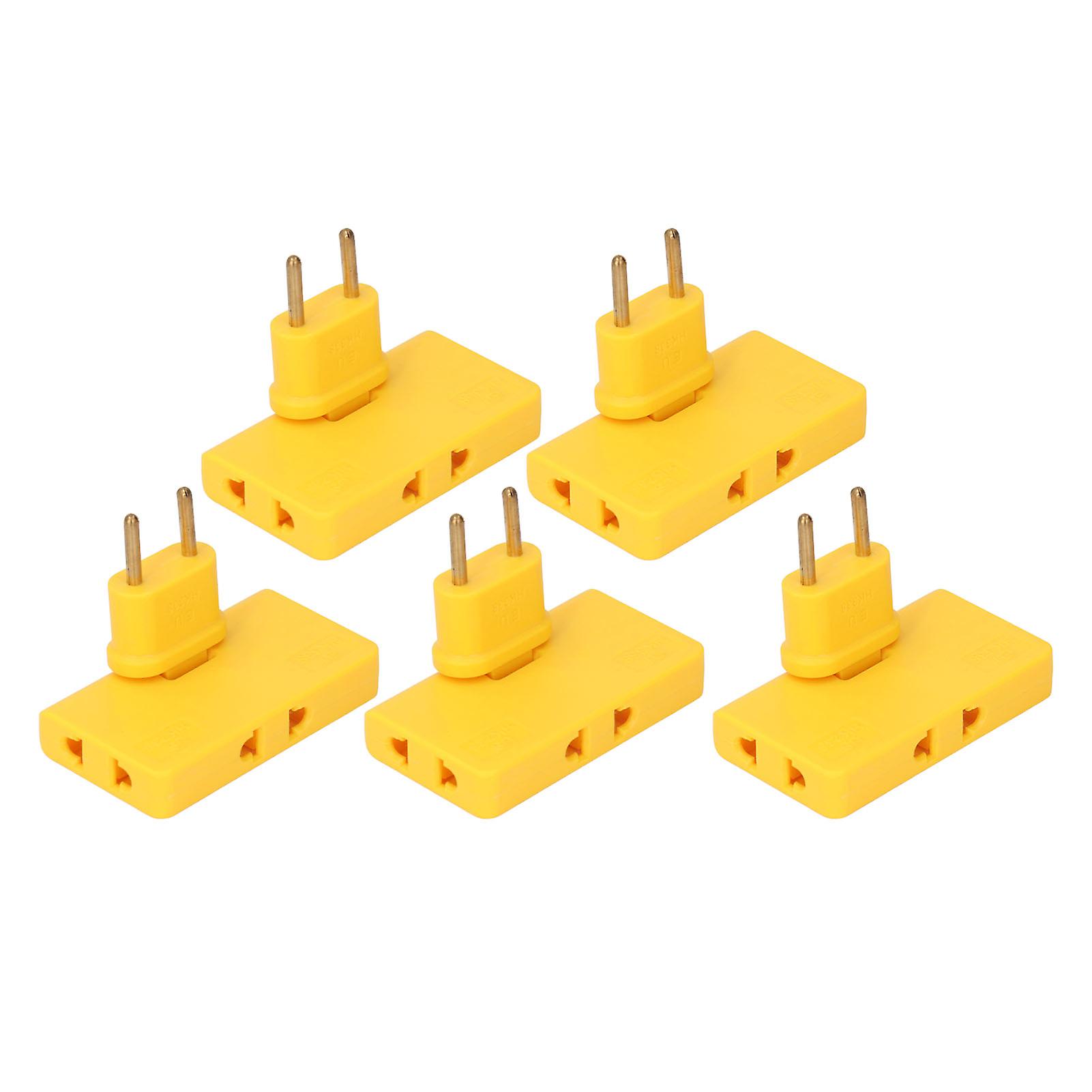 5Pcs  Socket Converter Cordless 180 Degree Extension 1 to 3  Adapter