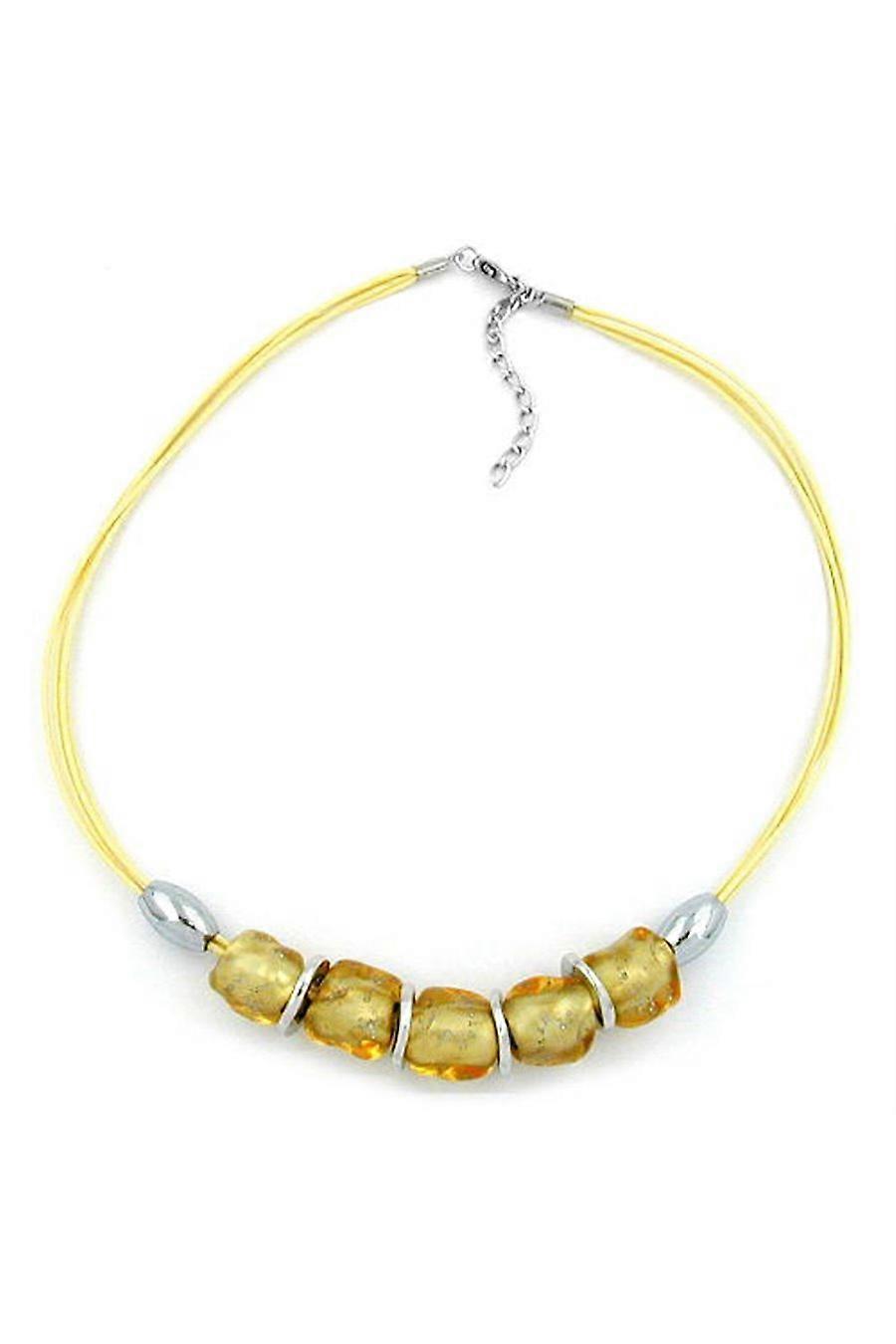 Necklace Stone Bead Gold-tone 50cm - Gl02825