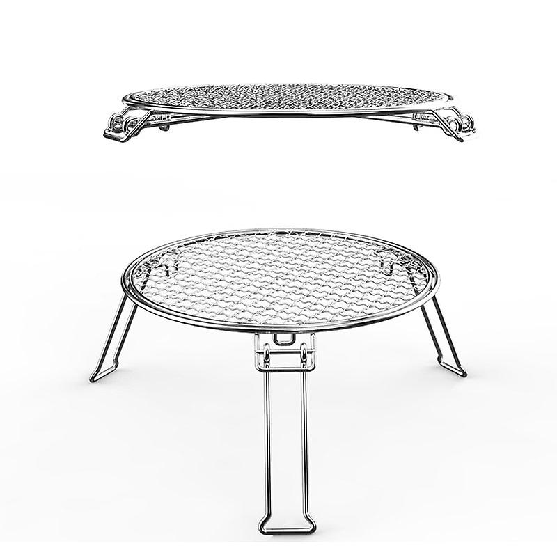 バーベキューバーベキューステンレス鋼プレートキャンプGridiron屋外調理ツール折りたたみポータブルバーベキューグリルバーベキューアクセサリー