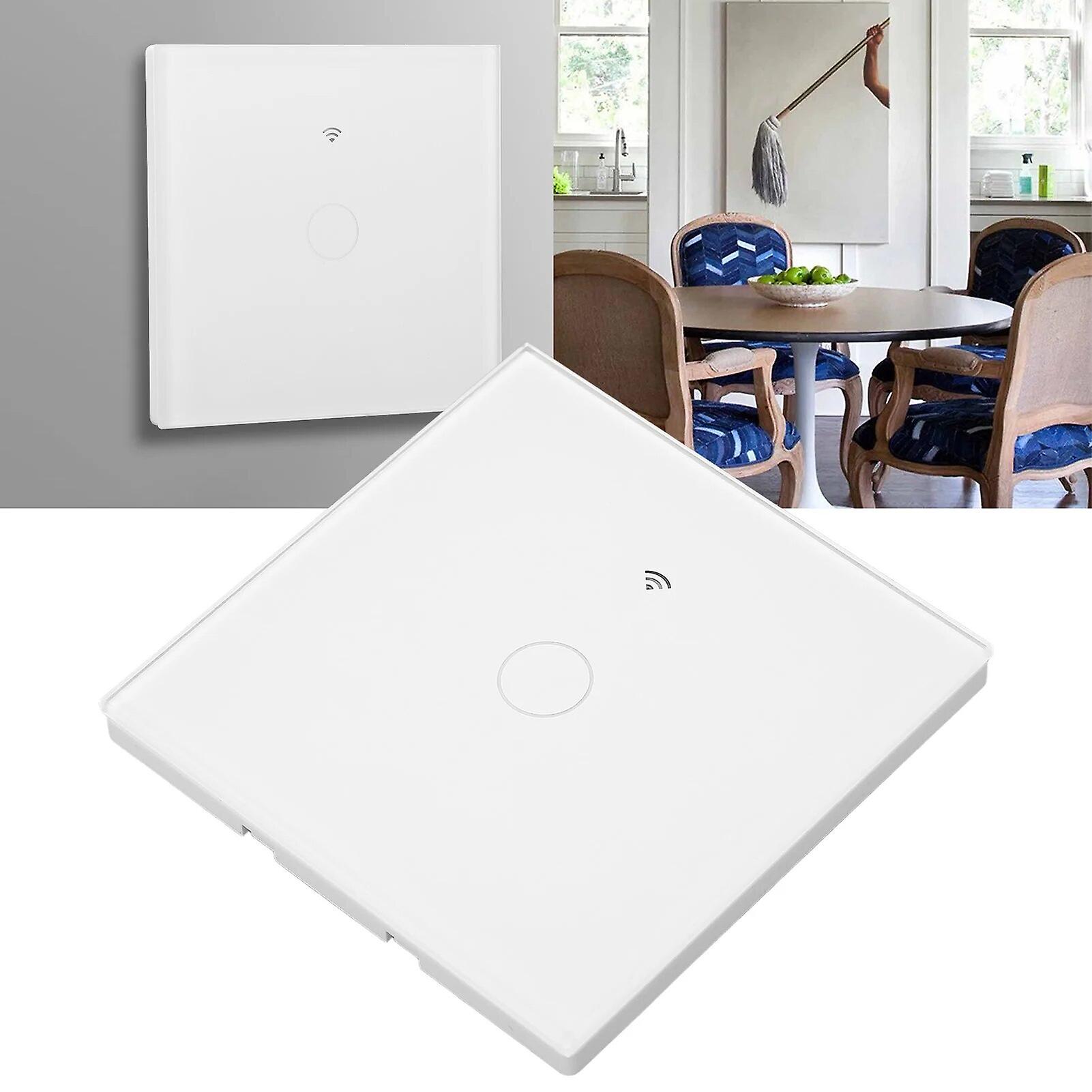 WiFi Light Switch Light Switch Touch Waterproof Glass Panel Voice Support Switch Smart Wall Light 10A AC80-260V~7777