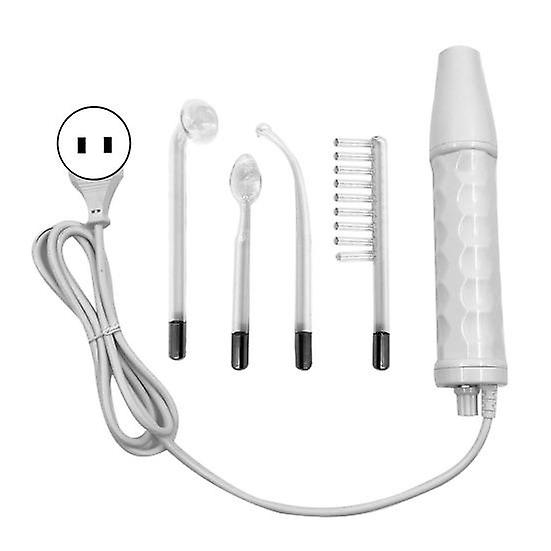 High Frequency Face Wand with 4 Different Tubes Portable Handheld Multi-Function Painless Electrotherapy Machine Face Care Beauty Device (US Plug)