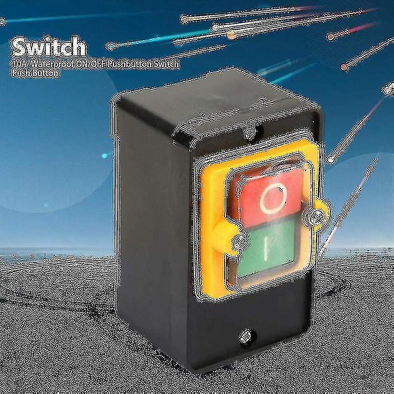 Button Switch Motor Start And Stop Switch Ac220v/380v 10a Waterproof On ...