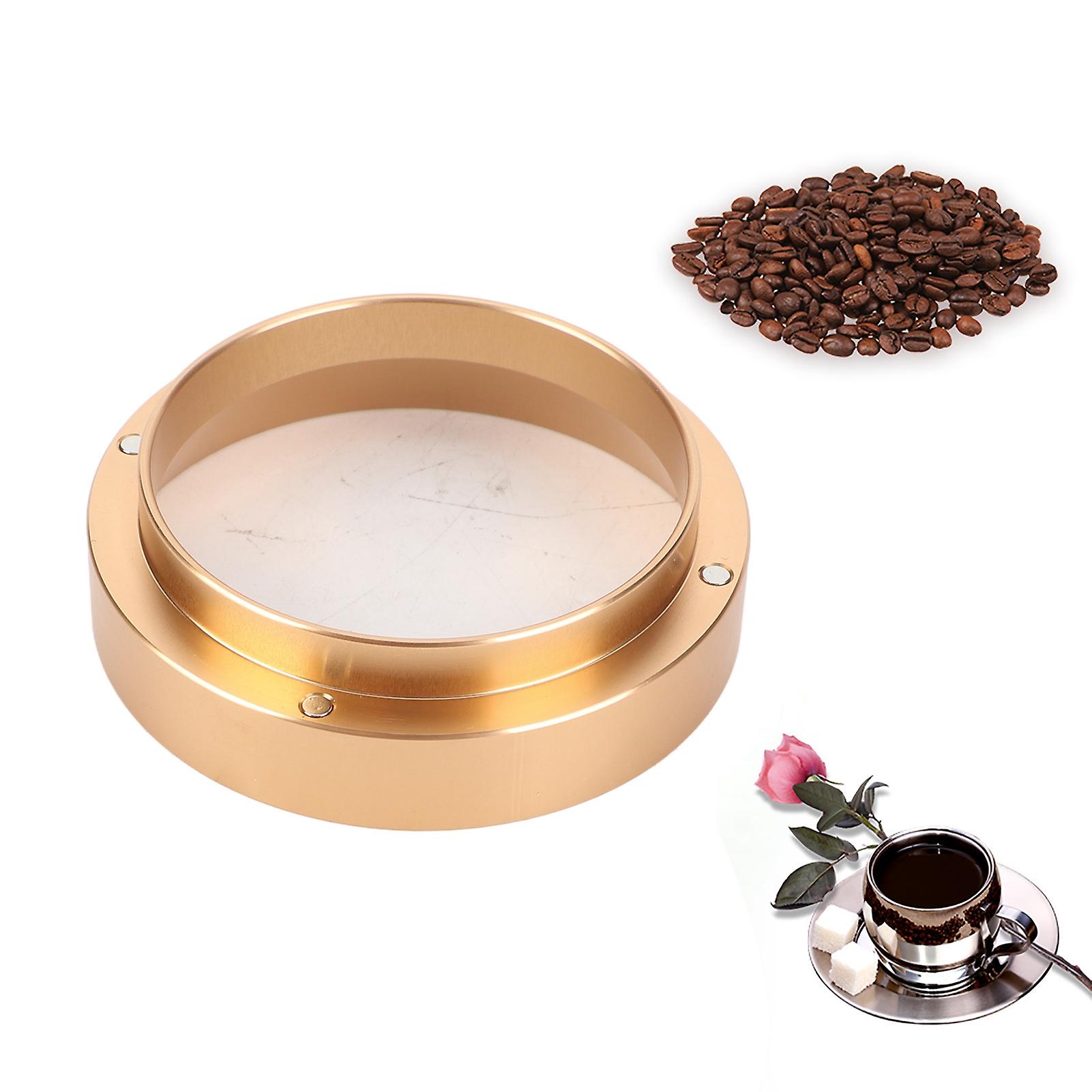 58mm Aluminum Universal Coffee Dosing Ring Funnel Replacement Coffee Maker Accessory (Gold)